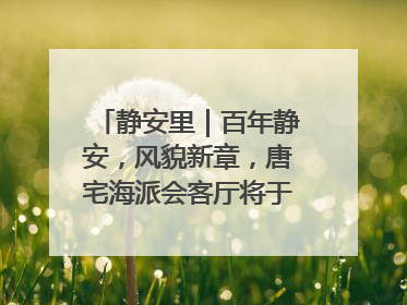 静安里｜百年静安，风貌新章，唐宅海派会客厅将于6月21日揭幕