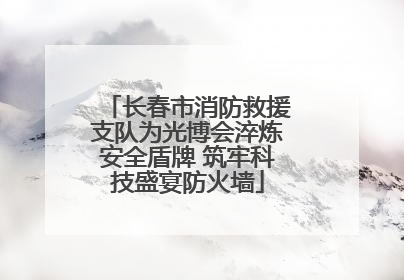 长春市消防救援支队为光博会淬炼安全盾牌 筑牢科技盛宴防火墙