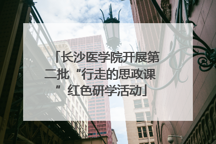 长沙医学院开展第二批“行走的思政课”红色研学活动