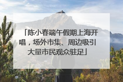 陈小春端午假期上海开唱，场外市集、周边吸引大量市民观众驻足