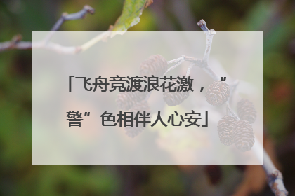 飞舟竞渡浪花激，“警”色相伴人心安