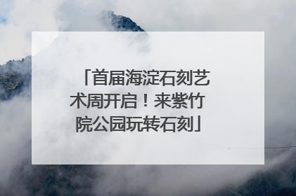首届海淀石刻艺术周开启！来紫竹院公园玩转石刻