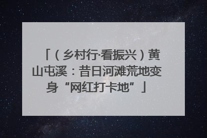 （乡村行·看振兴）黄山屯溪：昔日河滩荒地变身“网红打卡地”