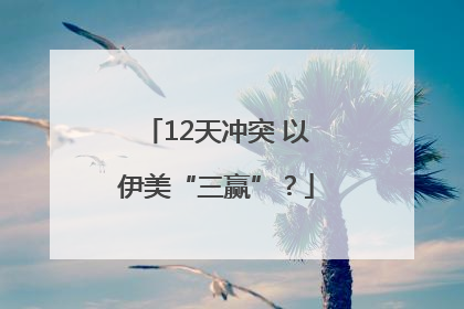 12天冲突 以伊美“三赢”？