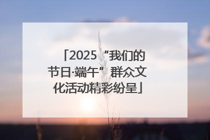 2025“我们的节日·端午”群众文化活动精彩纷呈