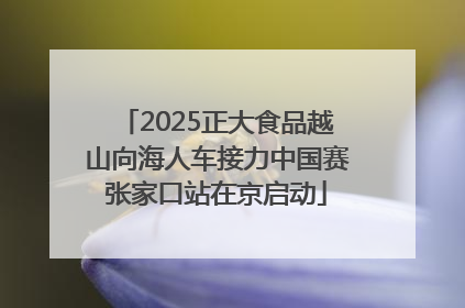 2025正大食品越山向海人车接力中国赛张家口站在京启动