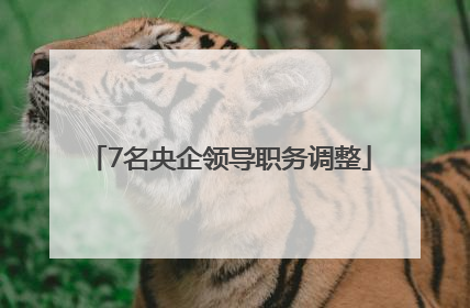 7名央企领导职务调整