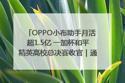 OPPO小布助手月活超1.5亿 一加杯和平精英高校总决赛收官｜通讯Plus·早报