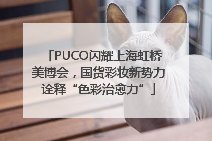 PUCO闪耀上海虹桥美博会，国货彩妆新势力诠释“色彩治愈力”